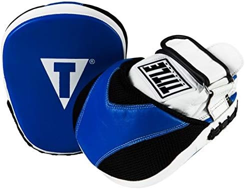 TITLE Boxing Flurry Pro Punch Mitts, Blue/Black - Boxing Pads, Muay Thai Pads, Punching Mitts, Focus Mitts, Boxing Equipment, Punching Pads, MMA Equipment, Kickboxing