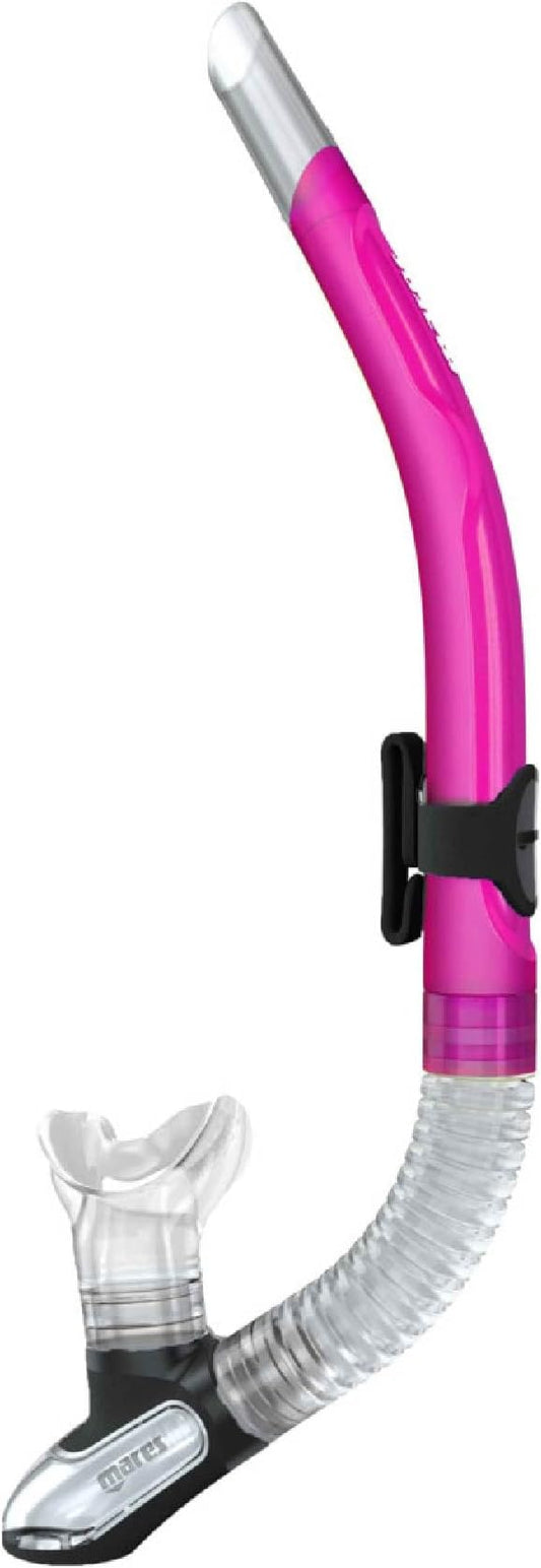 Mares Ergo Flex Snorkel for Scuba Diving, Snorkeling, Freediving with Corrugated Silicone Hose & Mouthpiece