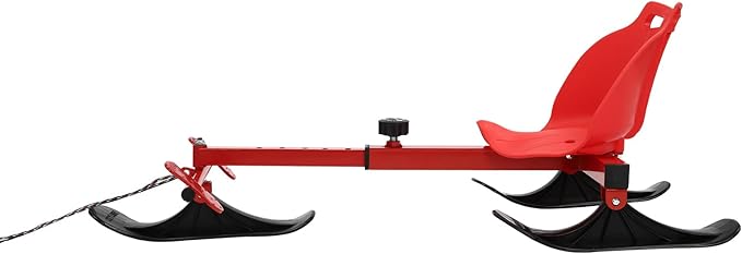 Snow Racer Scooter, Modern Ski Scooter Scooter up to 192.9lbs Board Snow Racer Sled for Kids and Adults