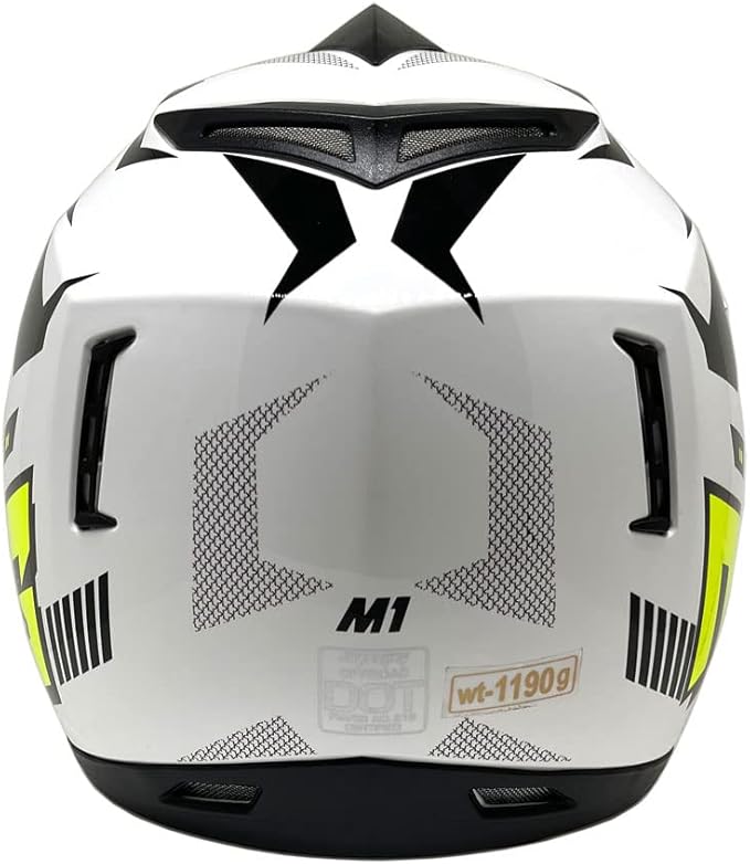 MMG Adult Motorcycle Off Road Helmet DOT - MX ATV Dirt Bike Motocross UTV - with Goggles