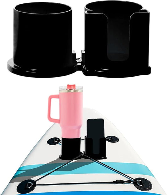 Paddleboard Cup Holder, Kayak Drink Holder for Paddle Board Cup and Phone Holder, Sup Surfboards Canoes Kayak Paddle Board Accessories for Types of Cup Bottle Drink