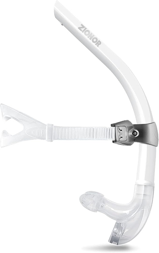 ZIONOR Snorkel Lap Swimming Swimmer Training Diving Snorkeling Comfortable Mouthpiece One-Way Purge Valve for Pool Open Water