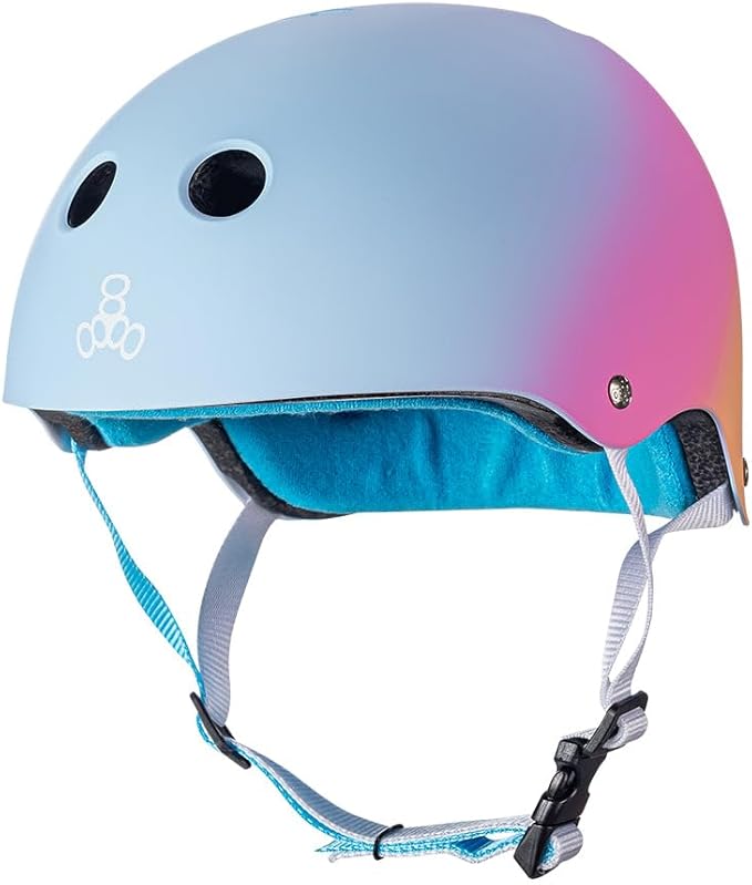 Triple Eight Certified Sweatsaver Helmet for Skateboarding, BMX, Roller Derby, Roller Skating, Inline Skating, Scooter and Bike