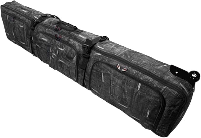 UNISTRENGH Padded Snowboard Bag With Wheels - Travel Bag for Single Snowboard and Snowboard Boots,Helmet,Clothes