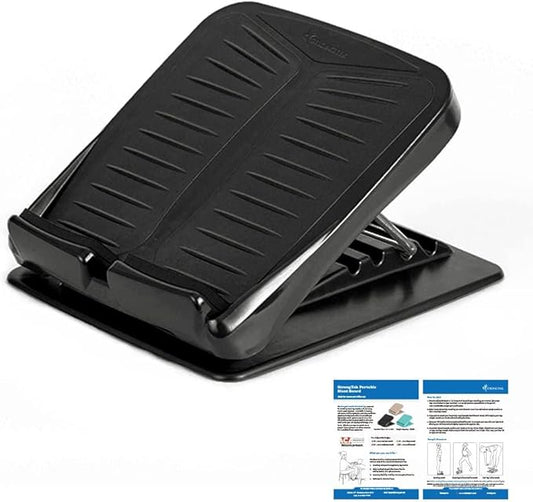 StrongTek Portable Slant Board, Lightweight 3.7 lbs, 5-Level Adjustable Calf Stretch Board (20°–50°) with Non-Slip Surface for Safe Stretching, Improved Ankle Flexibility, Balance & Rehab Anywhere