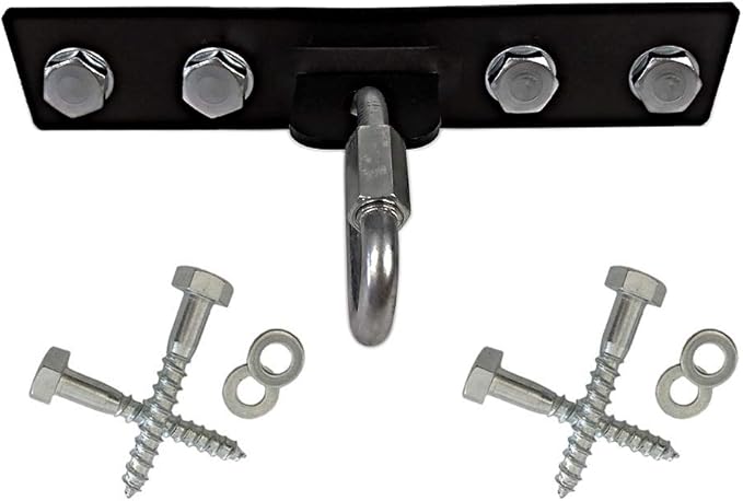 Qualward Heavy Bag Hanger Bracket for Wood Beam, Stainless Steel Swing Hangers Ceiling Wall Mount
