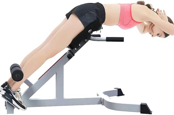 ComMax Roman Chair Back Hyperextension Bench Adjustable Back Exercise Machine Home Gym Workout Equipment for Abs and Glute