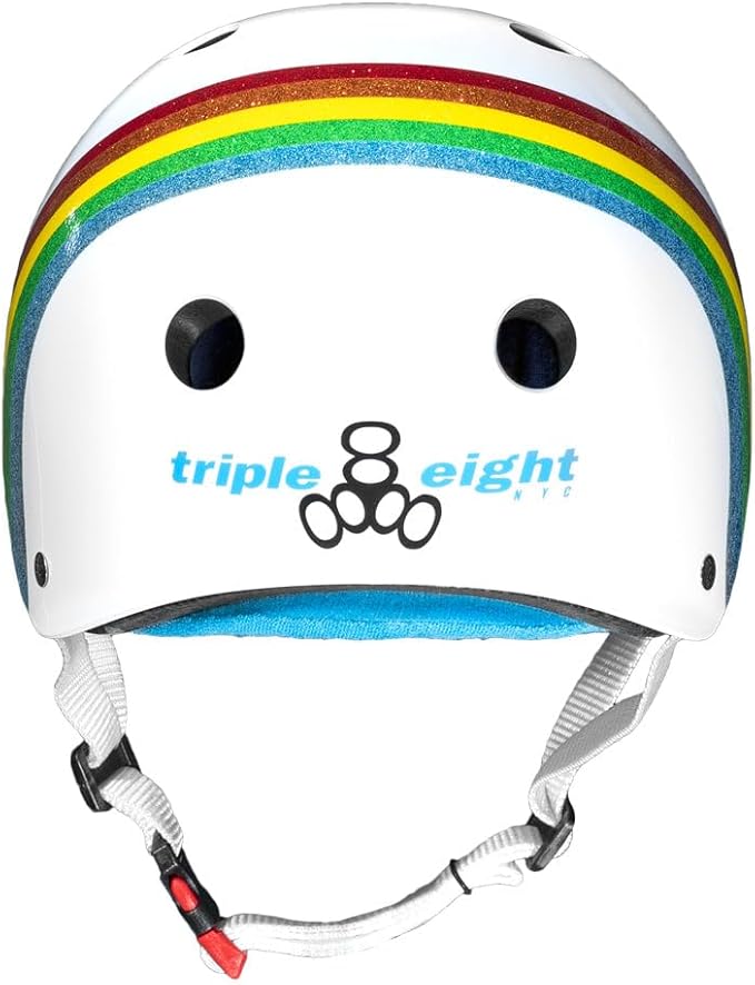 Triple Eight Certified Sweatsaver Helmet for Skateboarding, BMX, Roller Derby, Roller Skating, Inline Skating, Scooter and Bike