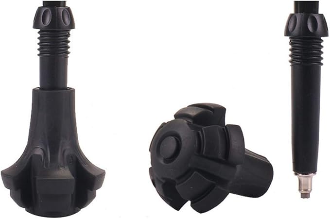Trekking Pole Accessories Extra Thick and Wear Resisting Rubber Tips Snow Support Mud Support for Hiking Poles for All Common Trekking Poles, Hiking Sticks, Nordic Walking Poles with a Inner Diameter of 11mm/0.43"