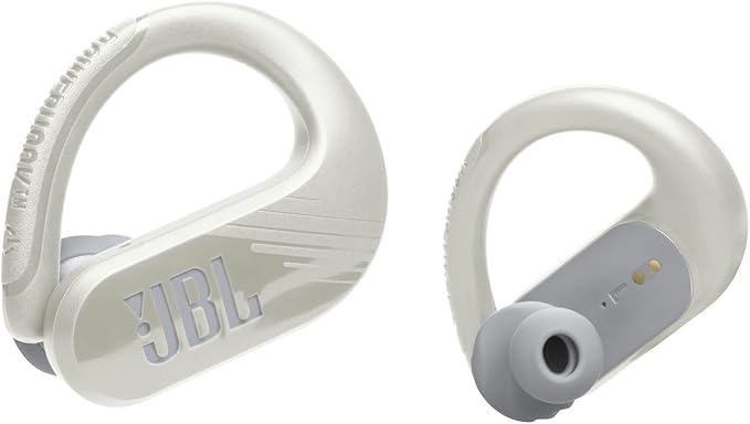 JBL Endurance Peak 3 - Dust and Water Proof (IP68) True Wireless Active Earbuds, Pure Bass Sound, Up to 50 Total Hours of Playback with Speed Charge, Ambient Aware & Talk Thru (White)