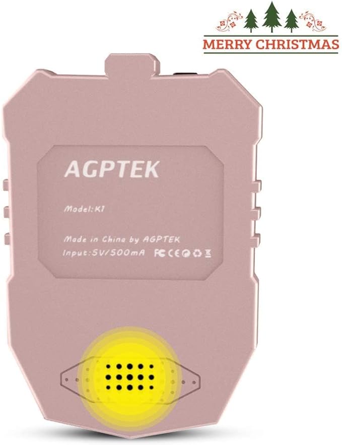 AGPTEK MP3 Player for Kids, Portable 8GB Music Player with Built-in Speaker, FM Radio, Voice Recorder, Expandable Up to 128GB, Rose Gold,K1