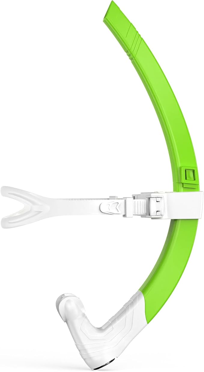 Greatever Detachable Portable Snorkel for Lap Swimming Unisex-Adult Silicone Adjustable Headband One Way Exhaust Valve