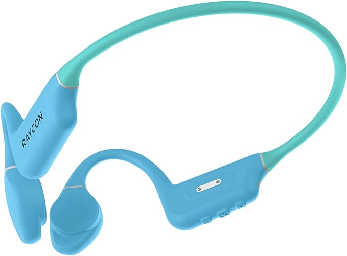 Raycon Bone Conduction Headphones, Open-Ear Bluetooth Sports Earbuds with Mic, IP68 Water Resistant Headset for Workout and Running, 13hr Playtime (Mint)