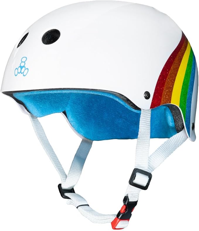 Triple Eight Certified Sweatsaver Helmet for Skateboarding, BMX, Roller Derby, Roller Skating, Inline Skating, Scooter and Bike