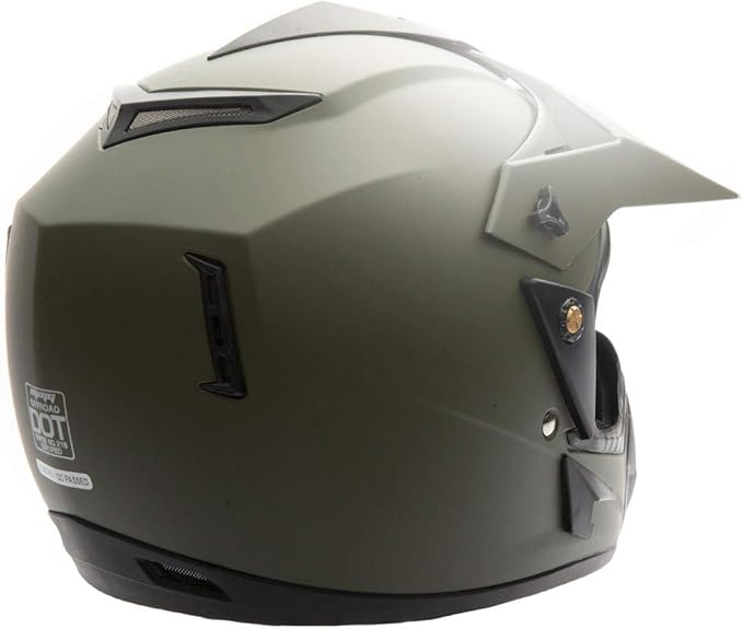 MMG Adult Motorcycle Off Road Helmet DOT - MX ATV Dirt Bike Motocross UTV - with Goggles