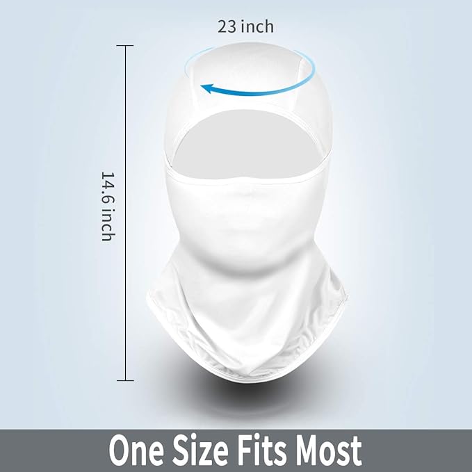 Achiou Balaclava Face Mask, Ski Mask for Men Women Football, Lightweight Sheisty, Ninja Shiesty Sun Hood UV Protector Cycling