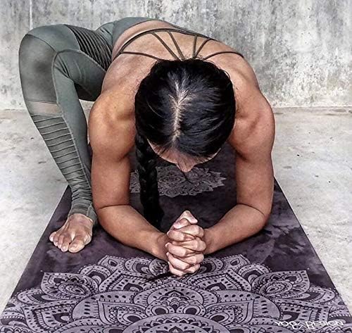 YOGA DESIGN LAB | The Combo Yoga Mat | 2-in-1 Mat+Towel | Eco Luxury | Ideal for Hot Yoga, Power, Bikram, Ashtanga, Sweat | Studio Quality | Includes Carrying Strap!