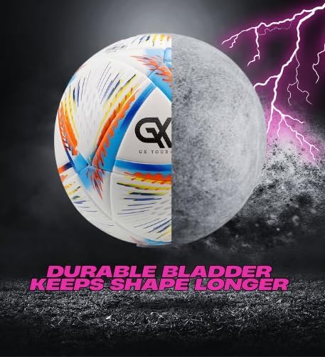 Thermo Bonded Polyurethane Soccer Ball Size 5 – Professional Grade PU Material, USA Quality Outdoor Sports, Premium Size 5 Soccer Ball for Training & Competitive Matches