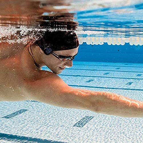 Waterproof MP3 Player for Swimming and Running, Underwater Headphones with Short Cord, Shuffle Feature