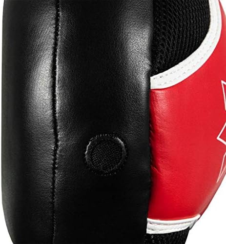 TITLE Boxing Air Vent Technology Punch Mitts, Black/Red - Boxing Pads, Muay Thai Pads, Punching Mitts, Focus Mitts, Boxing Equipment, Punching Pads, MMA Equipment, Kickboxing