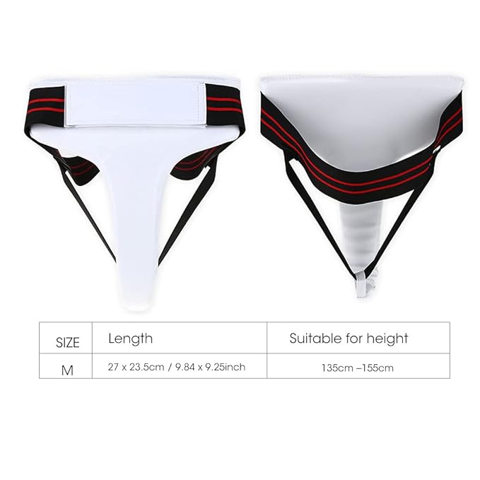 Women Groin Guard, Female Athletic Pelvic Cup, Women Taekwondo Groin Guard, Boxing Karate Jockstrap Sanda Crotch Protector for Taekwondo Boxing (M)
