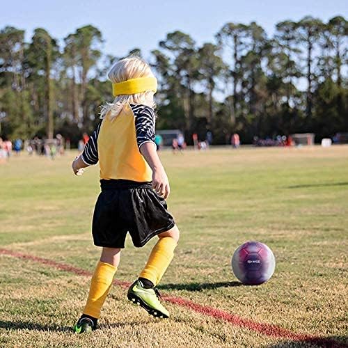 SHOKE Soccer Ball Size 5 Official Size Soccer Ball Thermal Bonded Training Slip Resistant