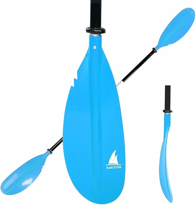 Kayak Paddle - Adjustable 2 Pieces Aluminum Alloy Shaft with Glass Fiber Blade for Surfing,Oar Fishing Easy Packable Travel