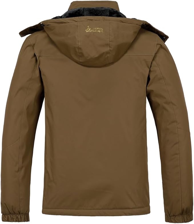 Men's Ski Jacket Warm Winter Snow Coat Waterproof Mountain Windbreaker Snowboarding Jacket Hooded for Hiking Traval