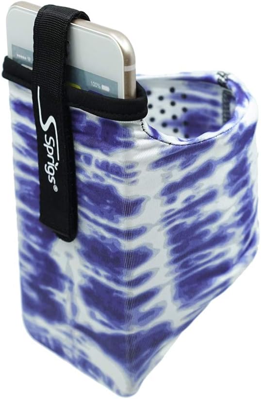 Sprigs Phone Armband Sleeve for iPhone 14, 13, 12, 11, X Galaxy Z, S22, S21, S20 Google Pixel 7, 6, 5. The Lightest & Most Comfortable Running Armband, Stretches to Fit All Phones with Case for Women & Men