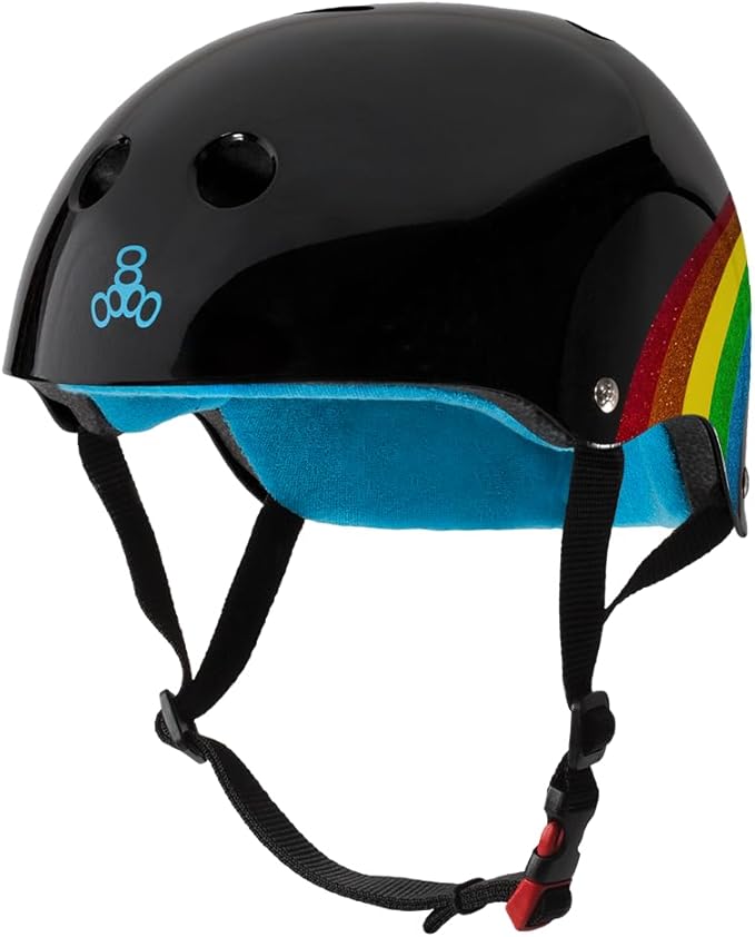 Triple Eight Certified Sweatsaver Helmet for Skateboarding, BMX, Roller Derby, Roller Skating, Inline Skating, Scooter and Bike