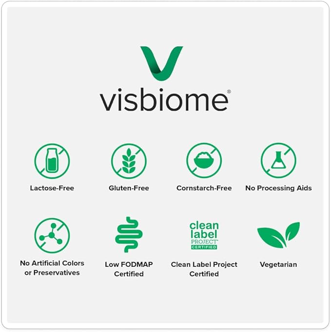 Visbiome® Advanced GI Care - High Potency Probiotic - 450 Billion CFU Live Probiotics, Original De Simone Formulation, 60 Packets of Unflavored Powder.