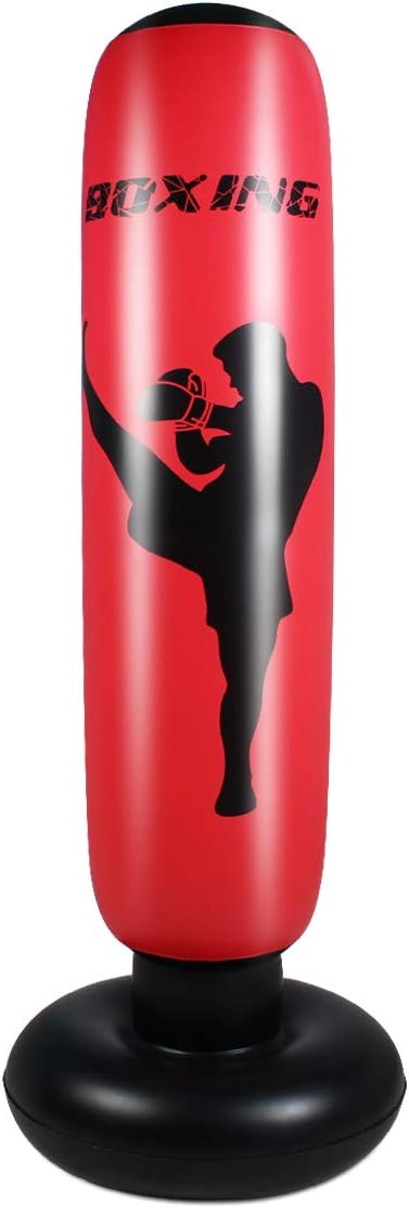 Punching Bag for Kids, Free Standing Boxing Bag for Bounce Back Focus Punching Bag for Practicing Karate, Taekwondo, De-Stress Boxing Bag for Kids.
