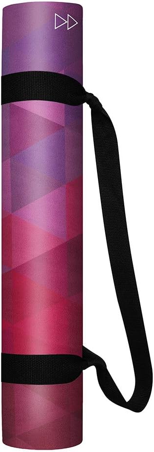 YOGA DESIGN LAB | The Combo Yoga Mat | 2-in-1 Mat+Towel | Eco Luxury | Ideal for Hot Yoga, Power, Bikram, Ashtanga, Sweat | Studio Quality | Includes Carrying Strap!