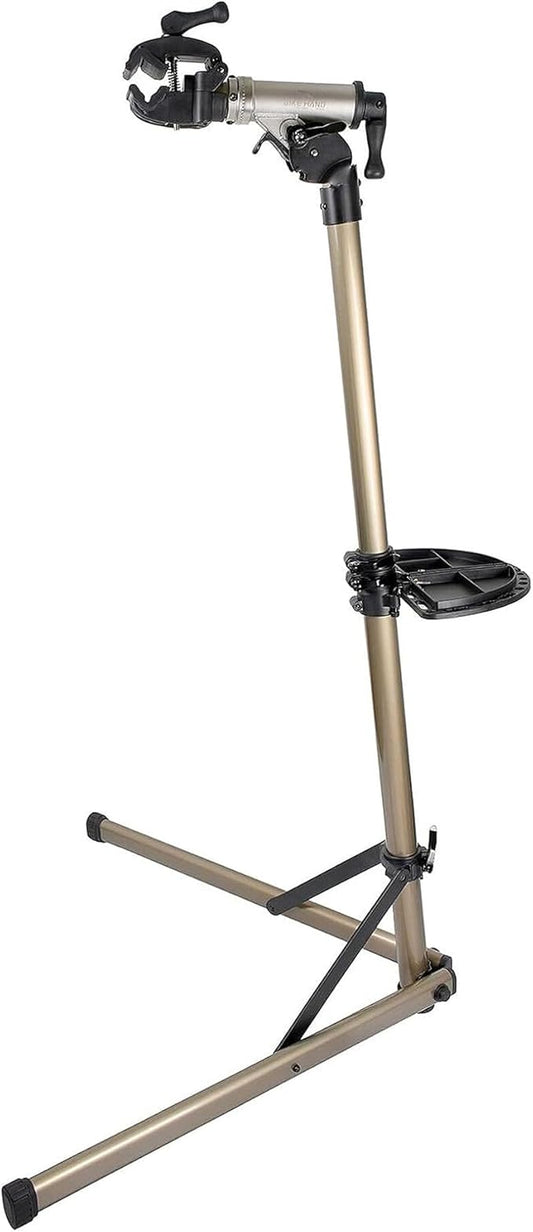 BikeHand Bike Repair Stand | Lightweight & 360 Adjustable Home Bicycle Mechanics Workstand w/Magnetic Tool Plate | Quick Release Portable Bike Maintenance Stand for Mountain & Road Bike