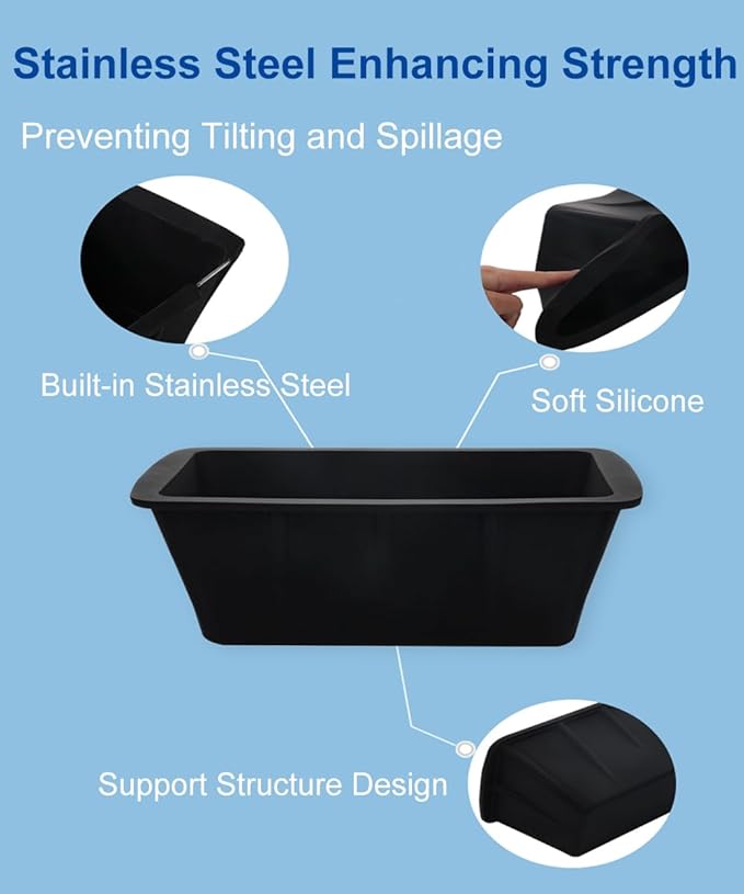 [2025 Upgraded] XL Ice Bath Plunge Tub Ice Mold With Built-in Stainless Steel (Without Lid)