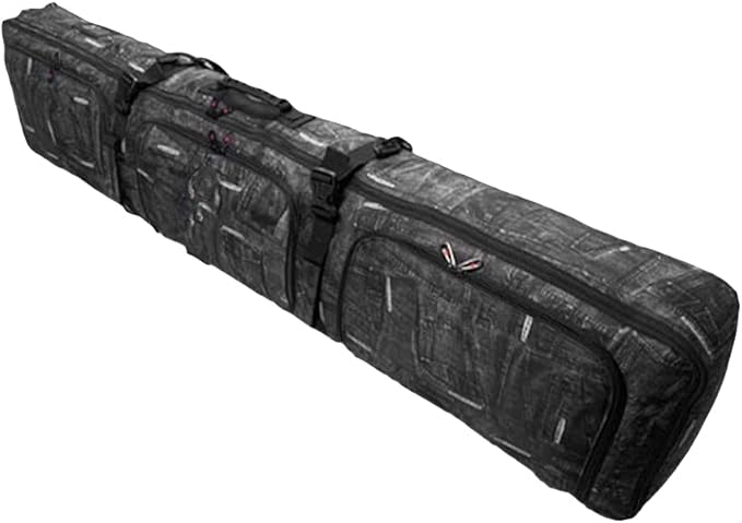 UNISTRENGH Padded Snowboard Bag With Wheels - Travel Bag for Single Snowboard and Snowboard Boots,Helmet,Clothes