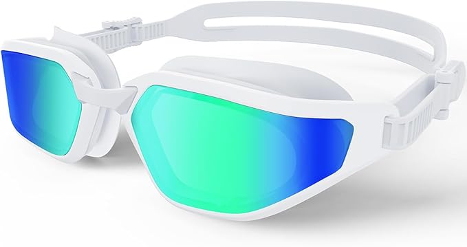 Swim Goggles, Unisex Adult Swimming Goggles for Men Women Youth - Anti Fog, Anti UV, No Leakage, HD Wider View