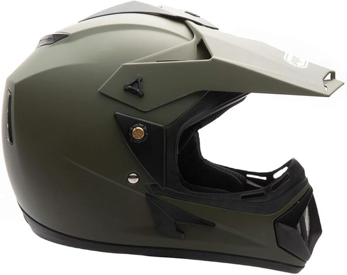MMG Adult Motorcycle Off Road Helmet DOT - MX ATV Dirt Bike Motocross UTV - with Goggles