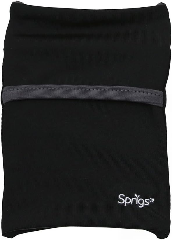 Sprigs Banjees 2 Pocket Wrist Wallet/Wrist Band/Wrist Pocket for Travel, Walking, & Running. Wallet Pouch That Holds Cash, Card, ID's, and More