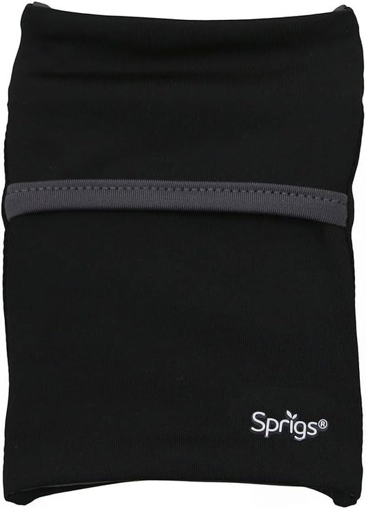 Sprigs Banjees 2 Pocket Wrist Wallet/Wrist Band/Wrist Pocket for Travel, Walking, & Running. Wallet Pouch That Holds Cash, Card, ID's, and More