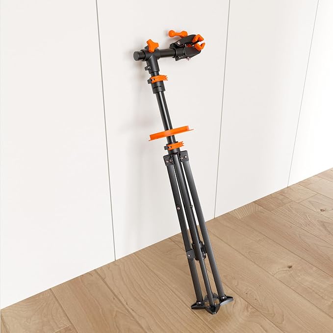 teraysun Bike Repair Stand (Max 66lbs/30kg) - Foldable Workstand with Magnetic Tool Tray (24.5x13cm), 360° Rotatable Head, GS Certified for 20-29" Mountain/Road Bikes