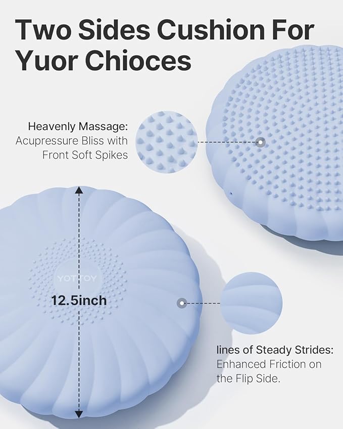 Wobble Cushion-Stability Wiggle Seat with Pump,Balance Disc for Yoga Core Training, Posture Correction, Sensory Focus, Wobble Seat for Office or Classroom Use