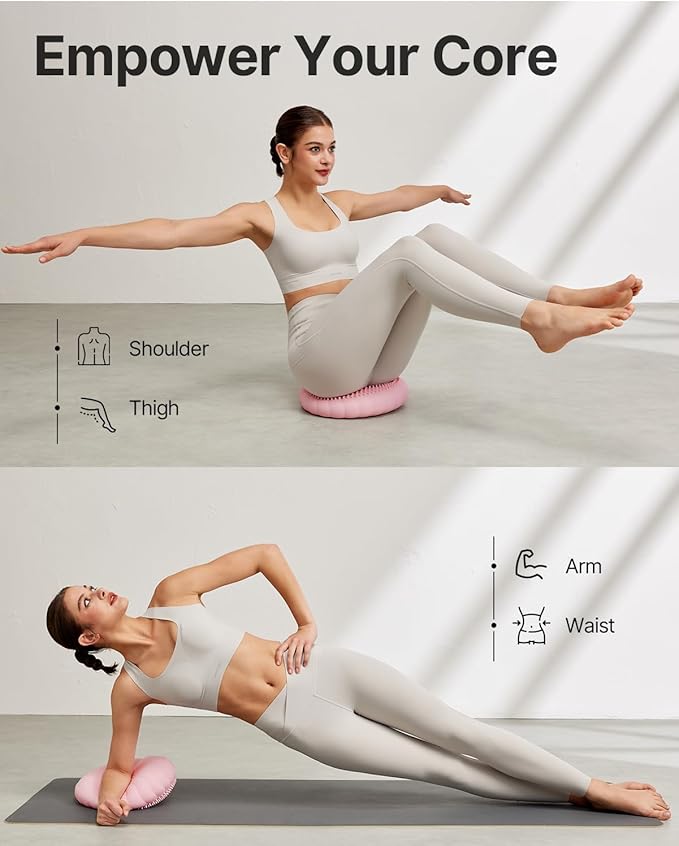 Wobble Cushion-Stability Wiggle Seat with Pump,Balance Disc for Yoga Core Training, Posture Correction, Sensory Focus, Wobble Seat for Office or Classroom Use