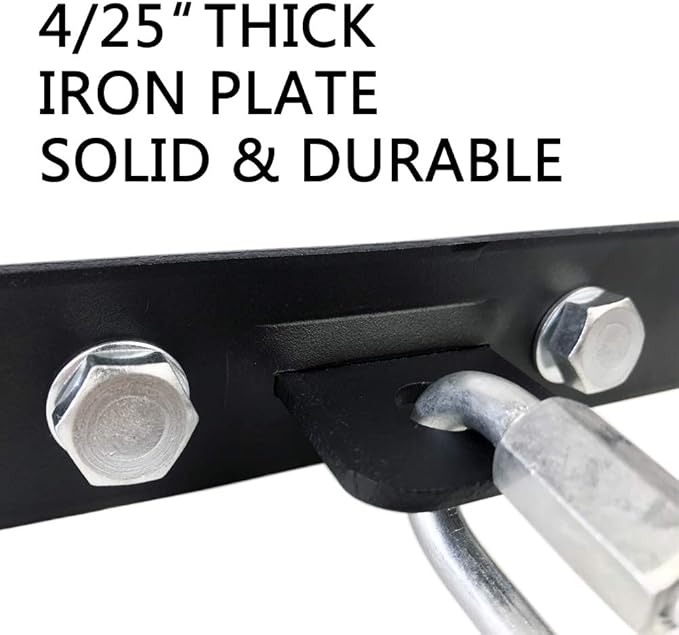 Qualward Heavy Bag Hanger Bracket for Wood Beam, Stainless Steel Swing Hangers Ceiling Wall Mount