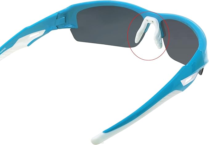 Polarized Sports Sunglasses for Men Women, Adjustable Nose Pads, TR90 Frame, for Golfing, Running, Finishing, Cycling