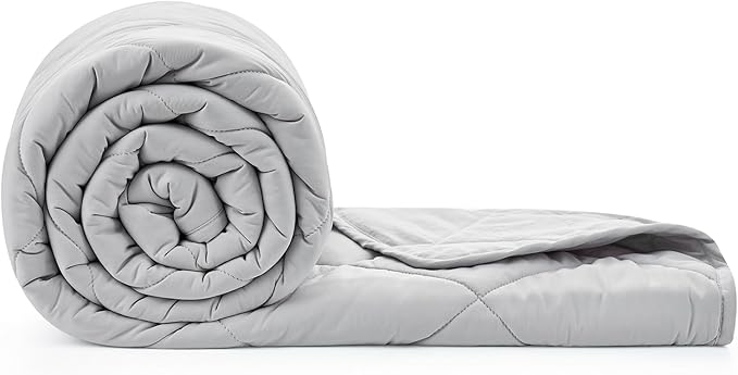 Cozy Bliss Cooling Throw Blanket for Hot Sleepers, Q-Max 0.4 Cooling Comfort 50x70, Cold Blankets for Night Sweats Sleeping, Ultra-Cool Lightweight Breathable Summer Blanket for Bed Travel