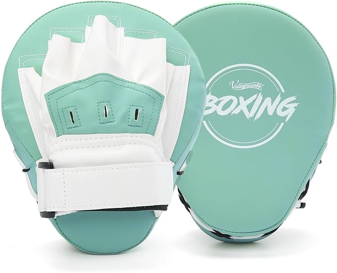 Valleycomfy Boxing Curved Focus Punching Mitts- Leatherette Training Hand Pads