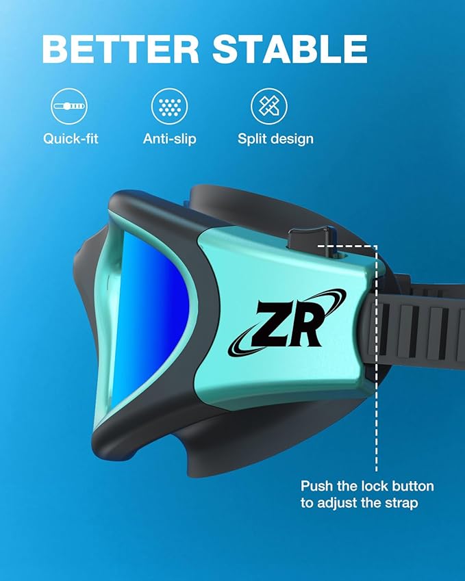 ZIONOR Swim Goggles, G1 MAX Polarized Anti-Fog Swimming Goggles for Men Women