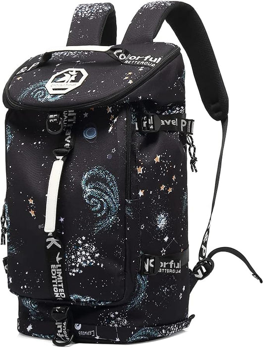 Kalesi Cool Gym Duffle Bag Backpack 4-Way Waterproof with Shoes Compartment for travel Sport Hiking laptop Lightweight