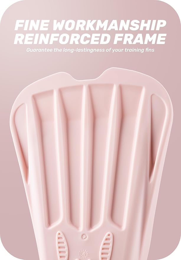 CAPAS Swim Training Fins Comfortable Silicone Lap Swimming Short Blade Floating Flippers with Mesh Bag for Adult Men Women Build Leg Strength